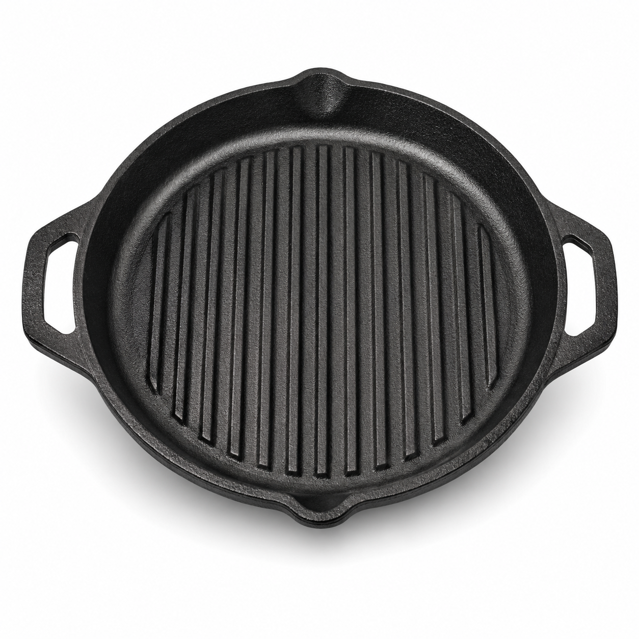 Cast Iron Round Griddle Pan (Dual Handle)