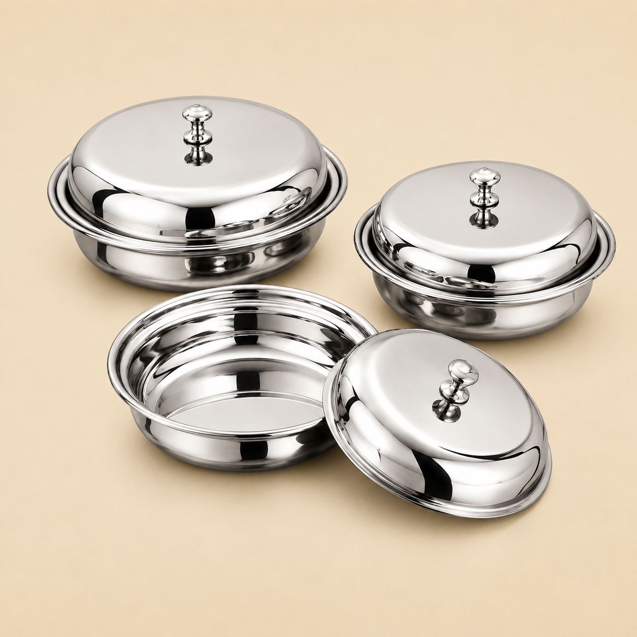 Round Entree Dish (With Lid)