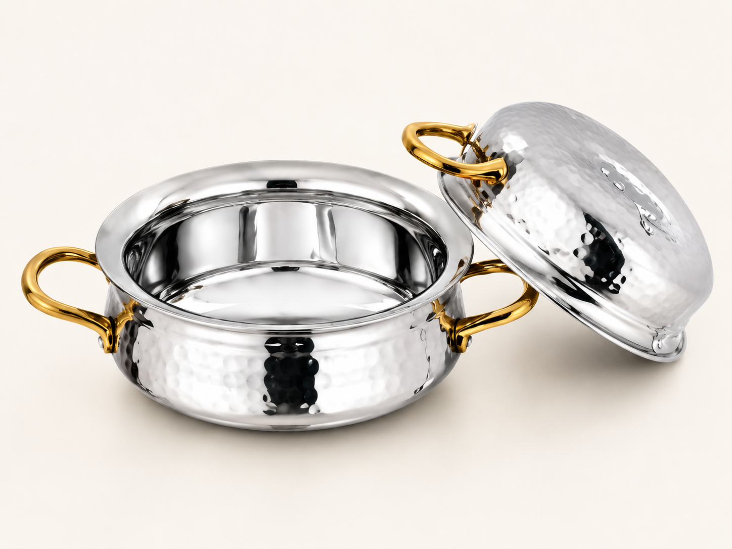 Serving Handi (Brass Handle Hammered)