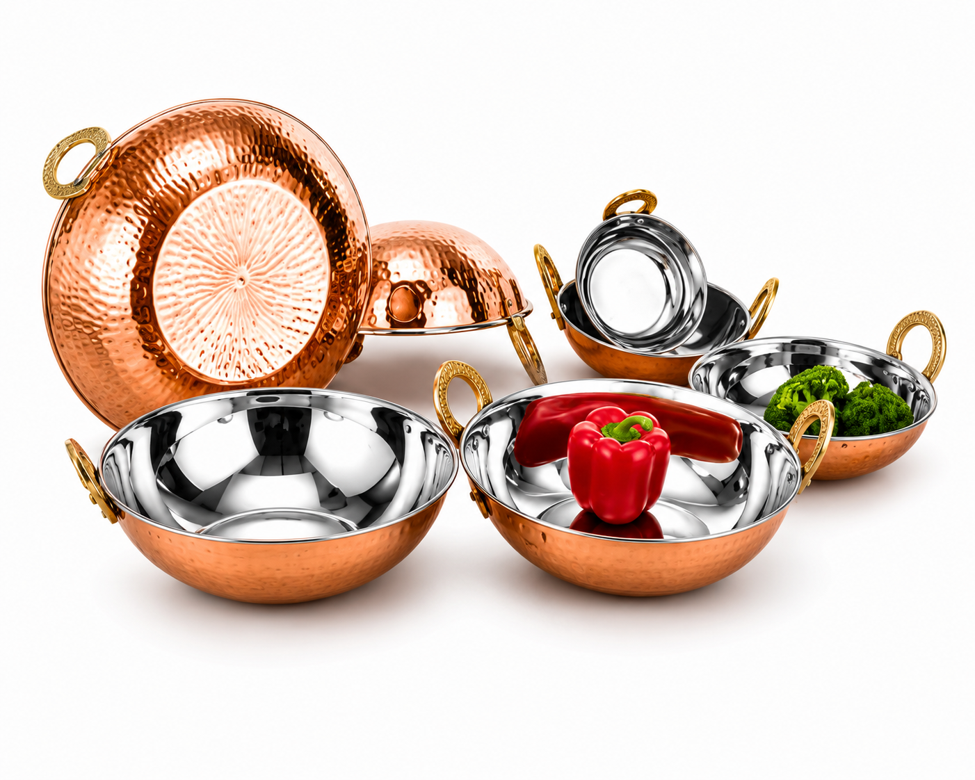Serving Kadhai (Copper Hammered)