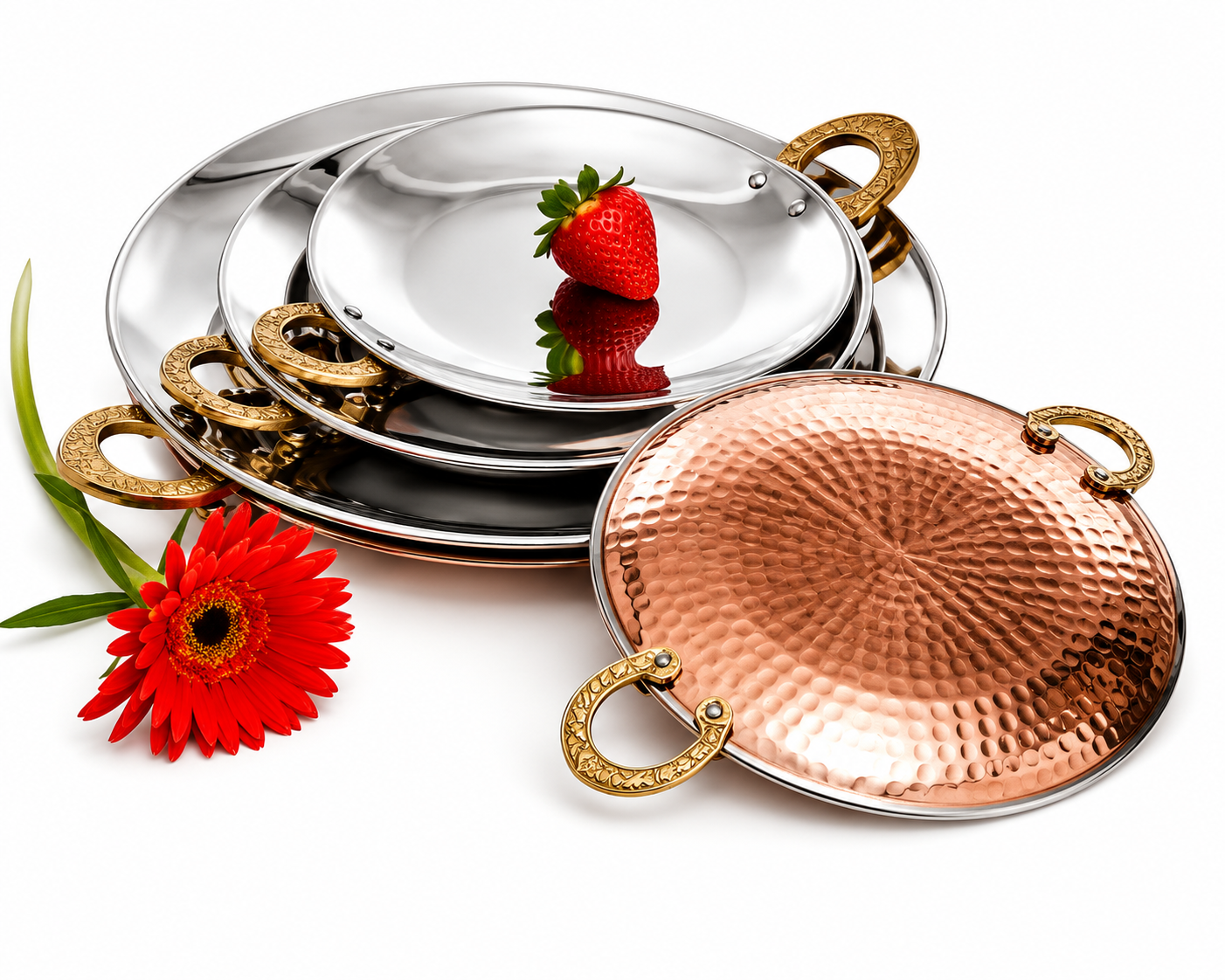 Serving Tawa (Copper Hammered)