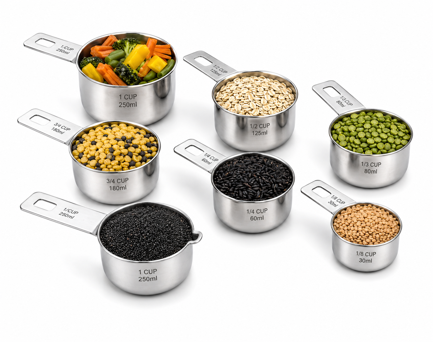 Stainless Steel Measuring Cup Set